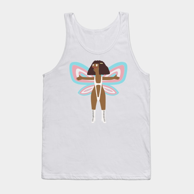 Marshmallow Trans Fairy Tank Top by gray-cat